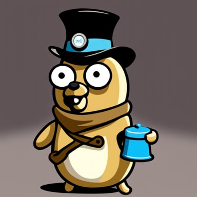 Go Blue Gopher as Inspector Gadget.