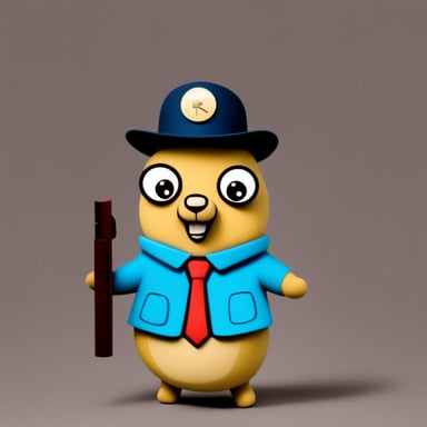 Go Blue Gopher as Inspector Gadget.