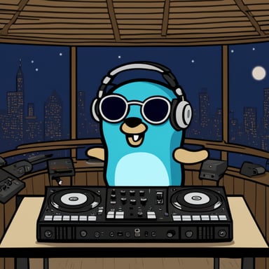 As a DJ during a party, Go Blue Gopher drops a nice beat.