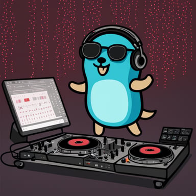 As a DJ during a party, Go Blue Gopher drops a nice beat.