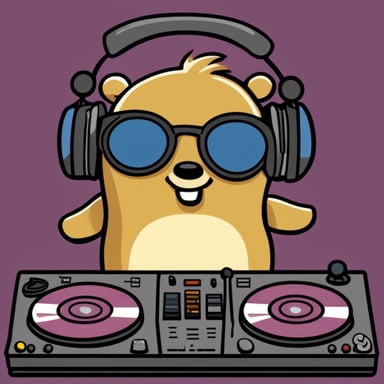 As a DJ during a party, Go Blue Gopher drops a nice beat.