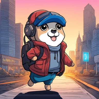 In a manga-style city, Go Blue Gopher embarks on an anime adventure, showcasing its unique personality and daring spirit amidst the vibrant urban landscape.