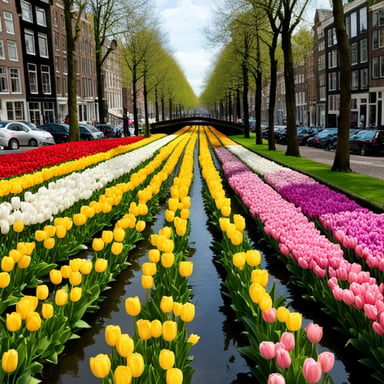 In Amsterdam, Go Blue Gopher explored the beautiful canals and vibrant tulip markets.