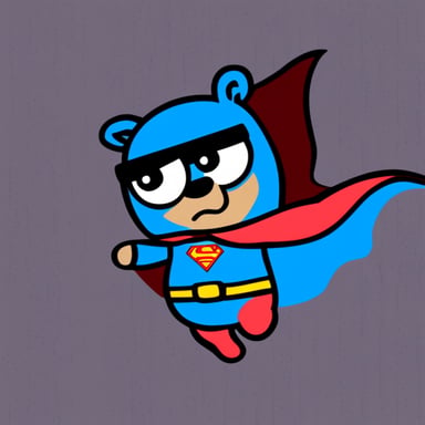 Go Blue Gopher as Superman.