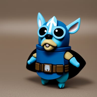 Go Blue Gopher with Mandalorian helmet