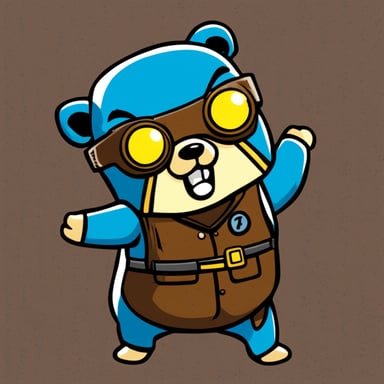 Go Blue Gopher as an Avenger from Marvel Comics.
