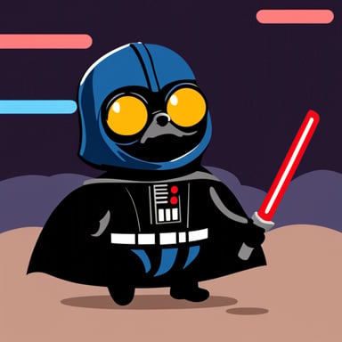 Go Blue Gopher as Darth Vader from Star Wars.