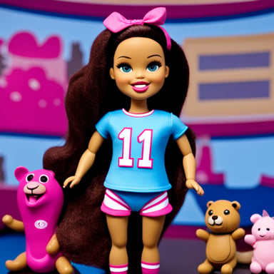 Go blue gopher as Barbie.