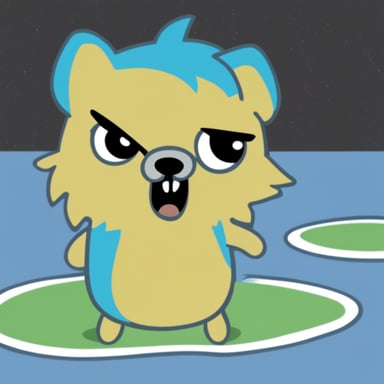 Go Blue Gopher as an angry wolf.