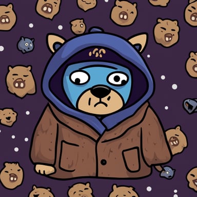 Go Blue Gopher as an angry wolf.