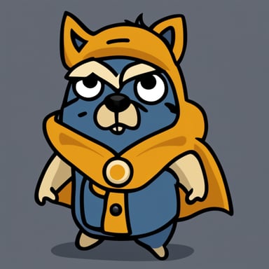 Go Blue Gopher as an angry wolf.