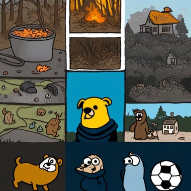 Recreate the this is fine meme with Go Blue Gopher instead of the dog.
