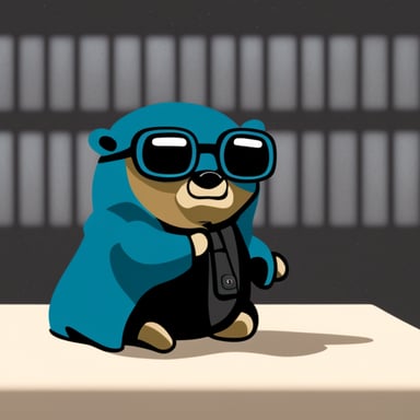 Go Blue Gopher as Neo in The Matrix movie.