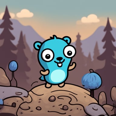 Go Blue Gopher inspired by Happy Tree Friends.