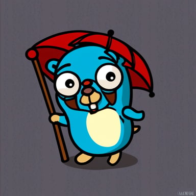 Go Blue Gopher inspired by Happy Tree Friends.