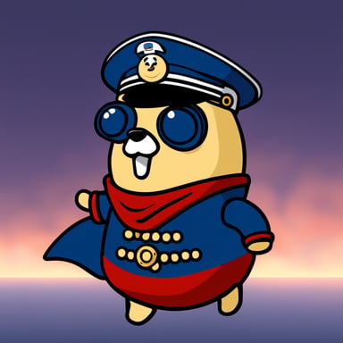 Go Blue Gopher as Admiral Yamato.