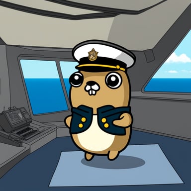 Go Blue Gopher as Admiral Yamato.