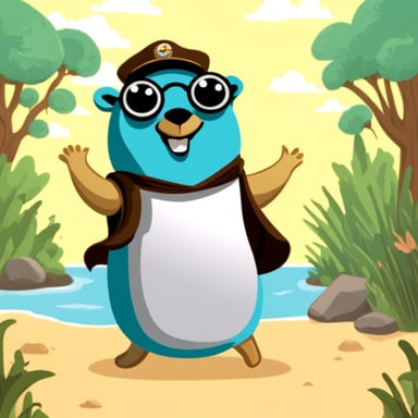 Go Blue Gopher as a character embraces cultural diversity and spreads happiness everywhere.