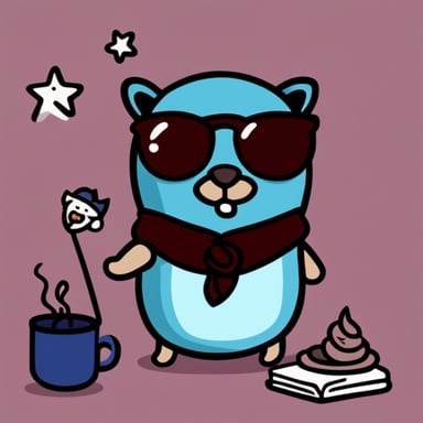 Go Blue Gopher with a cat