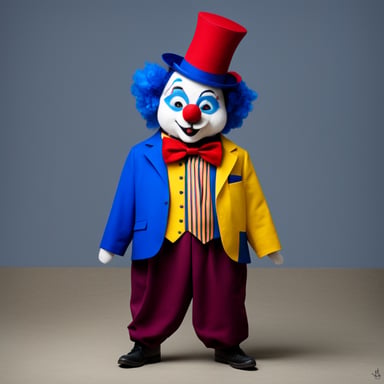 Go Blue Gopher as a clown.