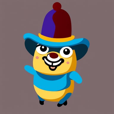 Go Blue Gopher as a clown.