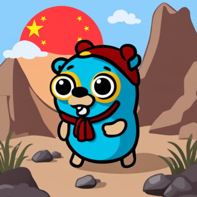Go Blue Gopher as Chinese Gopher