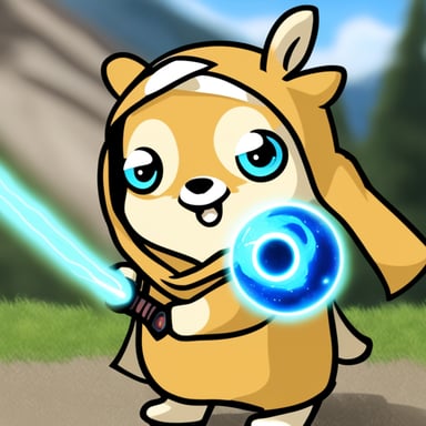 Go Blue Gopher casting Rasengan.
