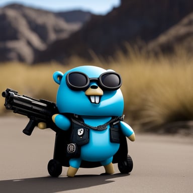 Go Blue Gopher in Terminator Genesys