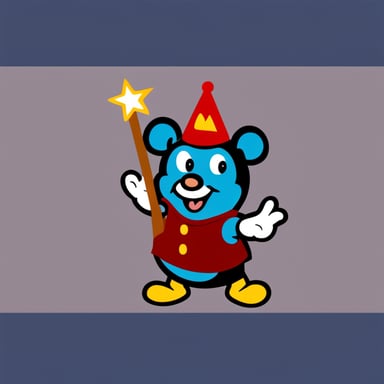 Go Blue Gopher as Mickey Mouse