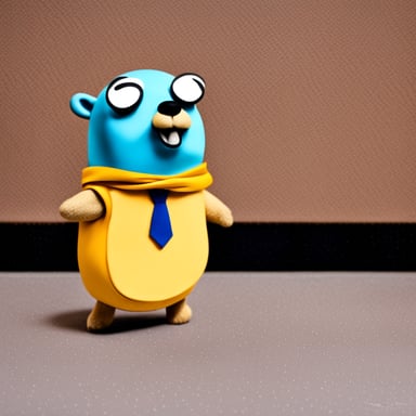 Go Blue Gopher dressed as Go Blue Gopher.