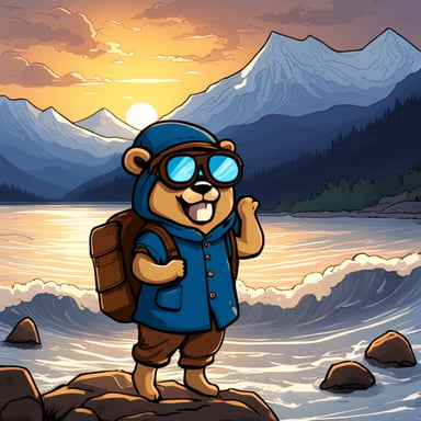 Go Blue Gopher is not afraid of difficult expeditions; for it, thousands of waters and mountains are but a leisurely stroll.