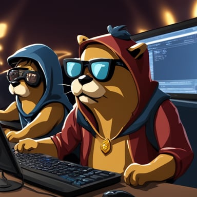 Five Go Blue Gopher internet cafes team up to play Dota.