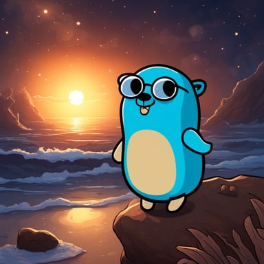 Go Blue Gopher's journey is the stars and the sea.