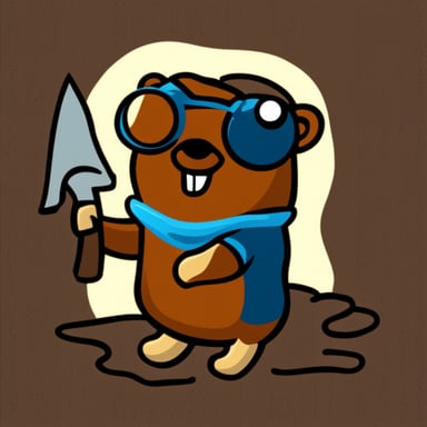 Go Blue Gopher as a Rust Gopher