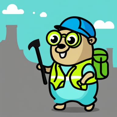 Go Blue Gopher as Engineer Gopher