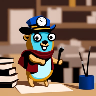 Go Blue Gopher as Engineer Gopher