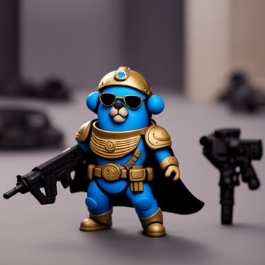 Go Blue Gopher as a spacemarine.