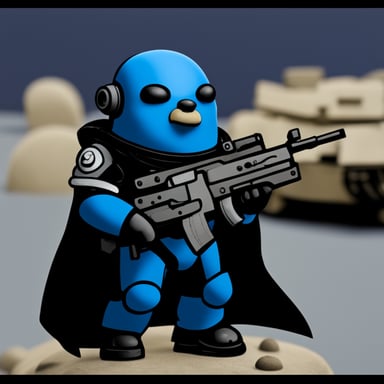 Go Blue Gopher as a spacemarine.