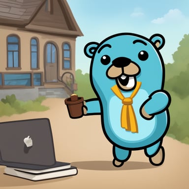 The Go Blue Gopher loves to learn new languages, even when the text is unclear or in a language it doesn't yet understand. It's always eager for new adventures and finding ways to communicate positively with everyone.