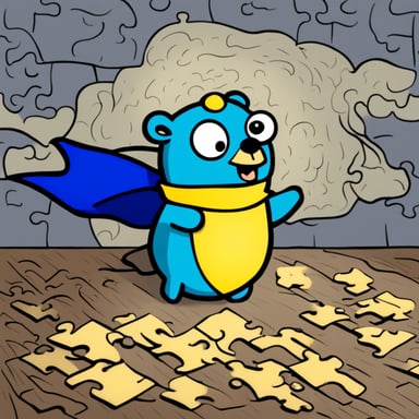 Mad became the new adventure for Go Blue Gopher, where he found joy in solving puzzles and spreading happiness.