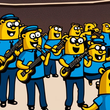 Go Blue Gopher music band