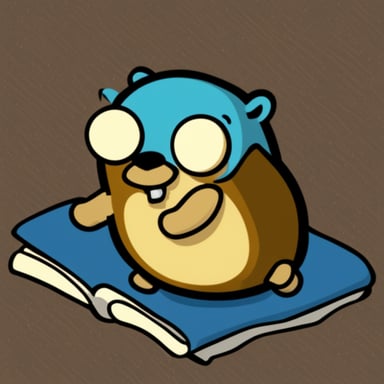 Go Blue Gopher sleeping after a boring talk on asset processing.