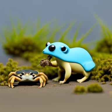 Go Blue Gopher eating crab from Rust.