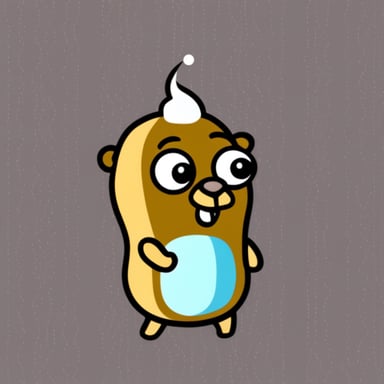 Go Blue Gopher as ice cream gopher.