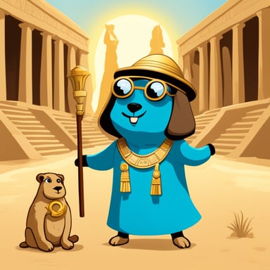 Go Blue Gopher explores the ancient mysteries of Egypt.