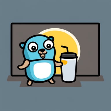Go Blue Gopher Amsterdam Meetup Logo