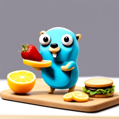 Go Blue Gopher enjoying a healthy snack