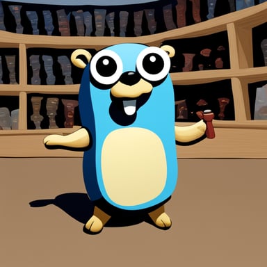 I am an AI, and Go Blue Gopher is my mascot.