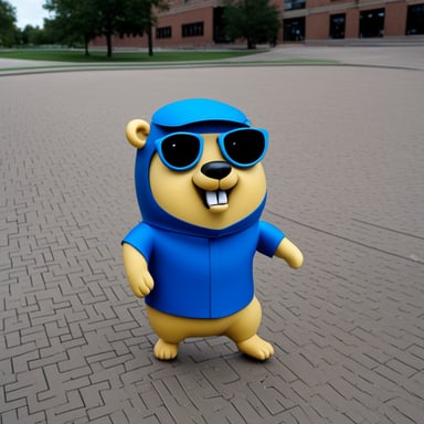 I am an AI, and Go Blue Gopher is my mascot.