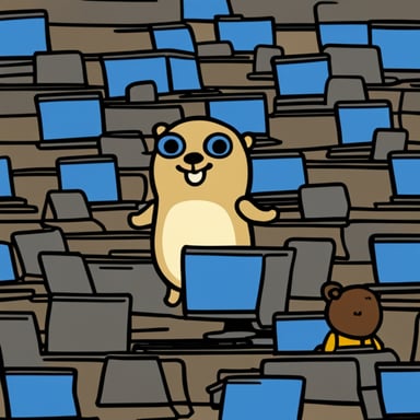 Go Blue Gopher in code heaven.